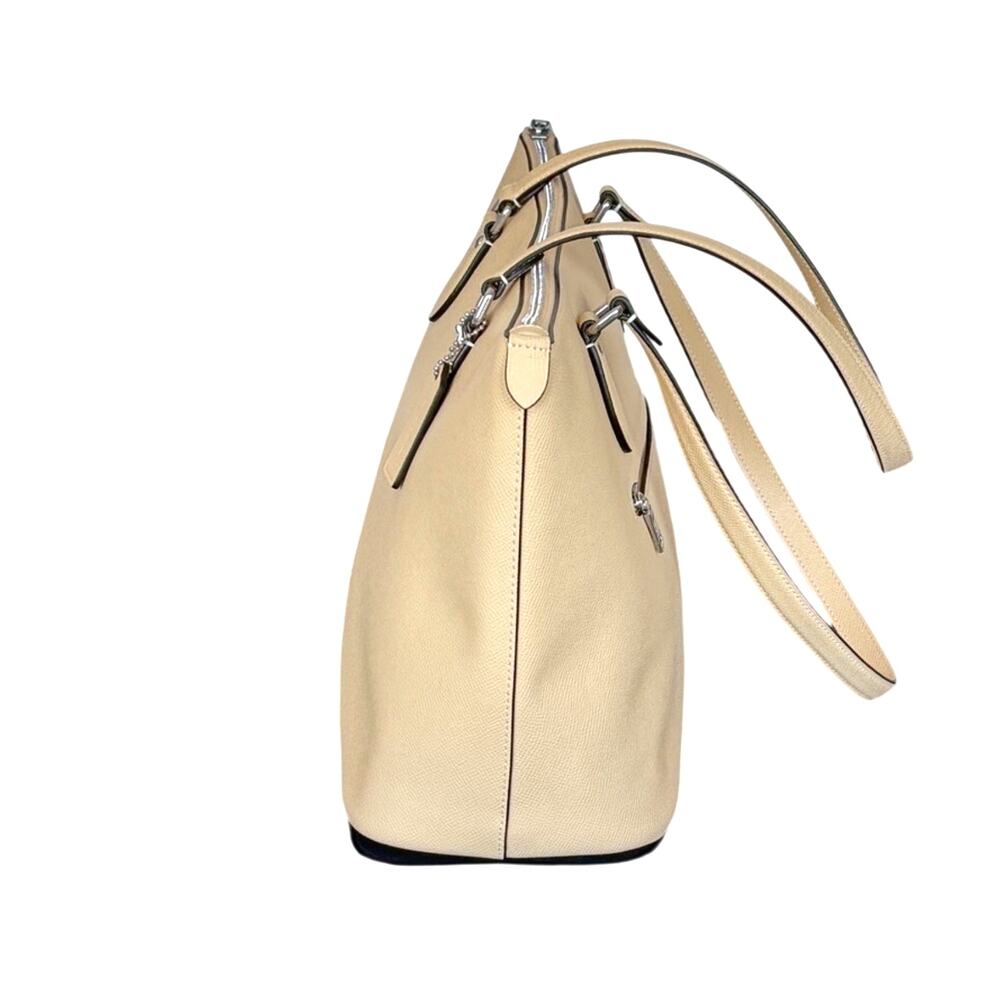 Coach Gallery Tote Butter Yellow Crossgrain Leather Shoulder Bag - Picture 12 of 14